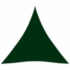 Voile parasol tissu oxford triangulaire 4x4x4 m vert foncé