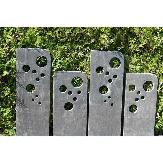Totem ardoise 60+80 cm - bullettes - pack de 4 totems