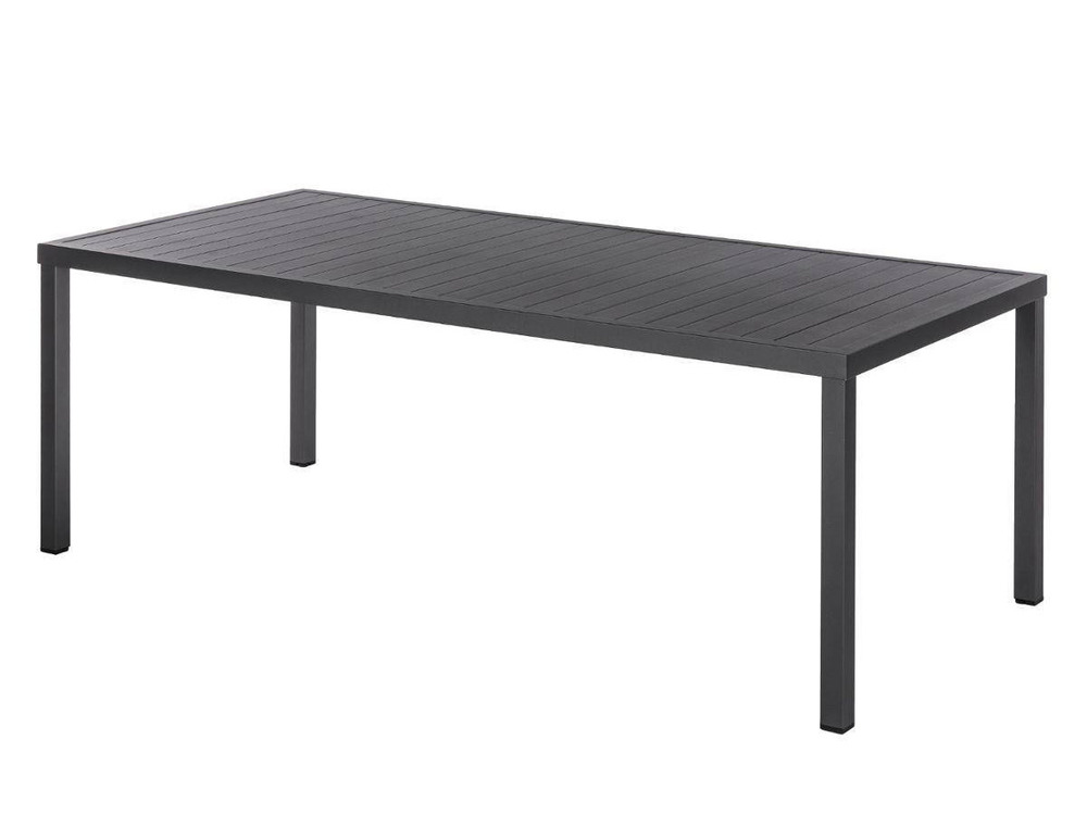 Table de jardin rectangulaire piazza aluminium 8 places graphite