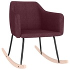 Chaise à bascule violet tissu