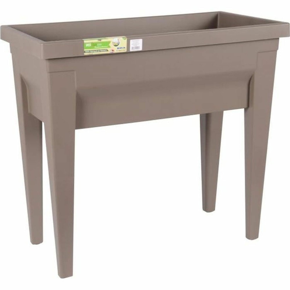 Table potager city veg&table - 76 x 38,5 x hauteur 68 cm - 57 l - taupe