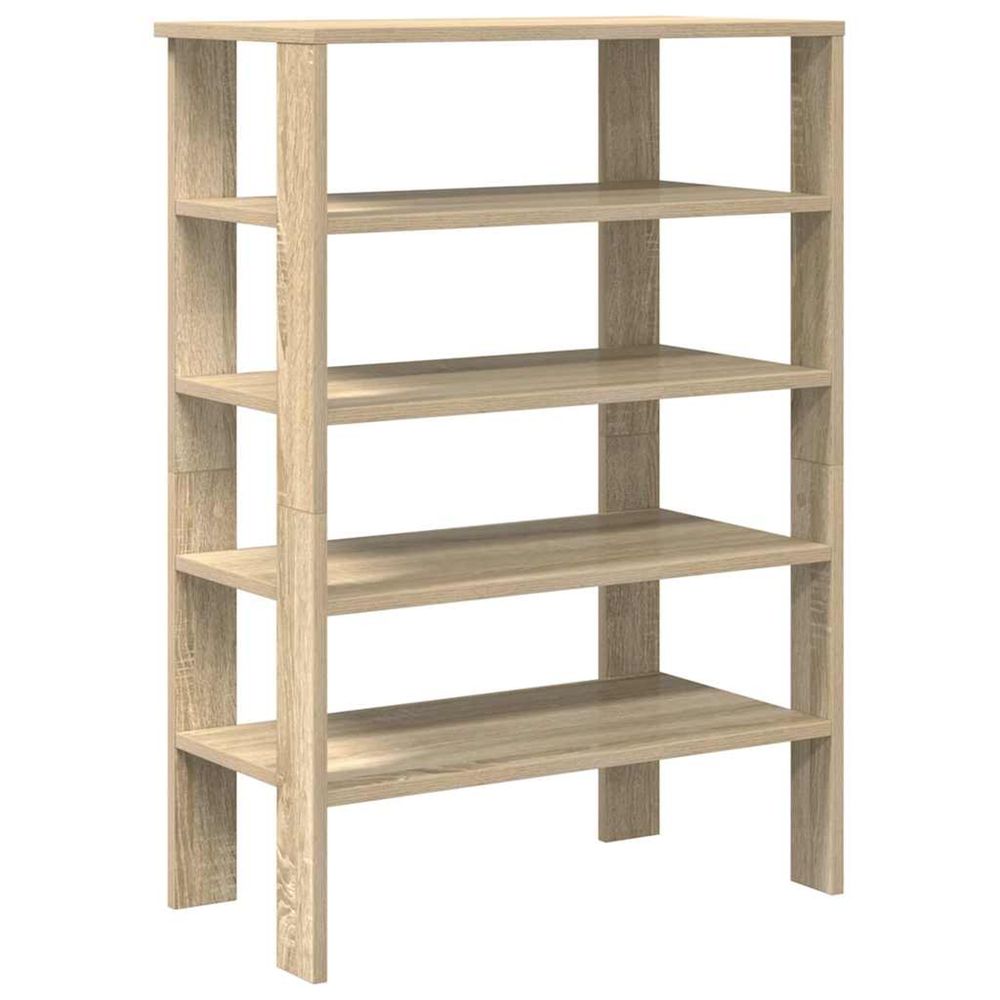 Étagère à chaussures chêne sonoma 61x32x87,5 cm bois ingénierie