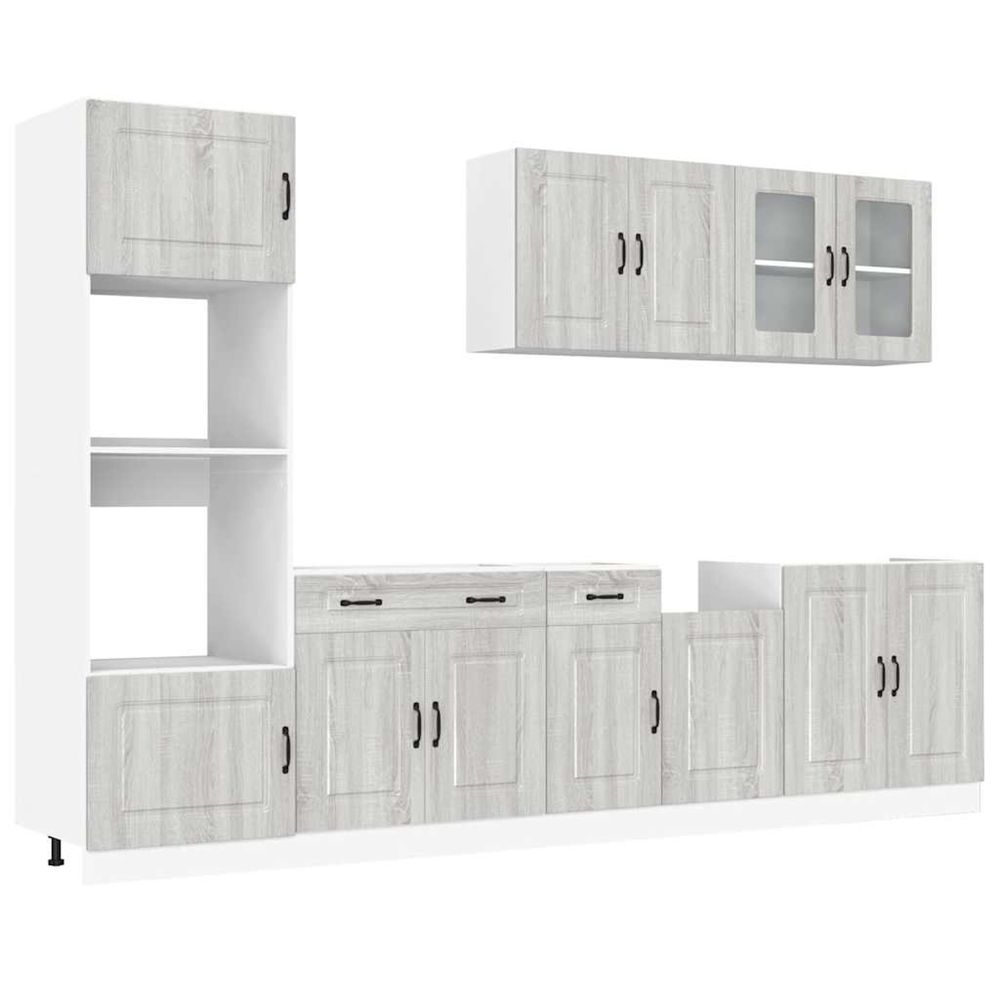 Ensemble d'armoires de cuisine 7 pcs kalmar bois d'ingénierie