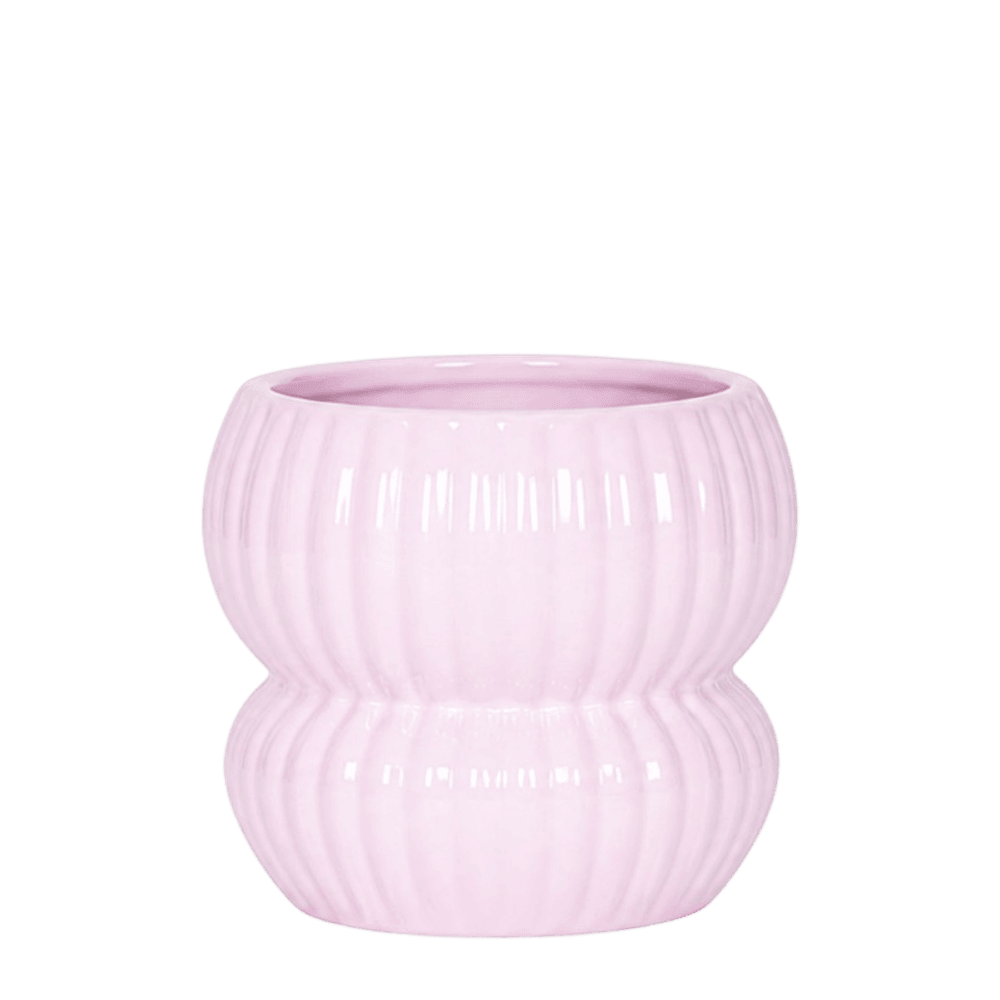 Cache-pot horizon rose clair - ø9 cm x h10,5 cm
