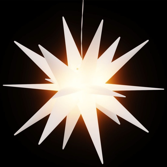 Lumière de noël avec led pliable blanc 43 cm