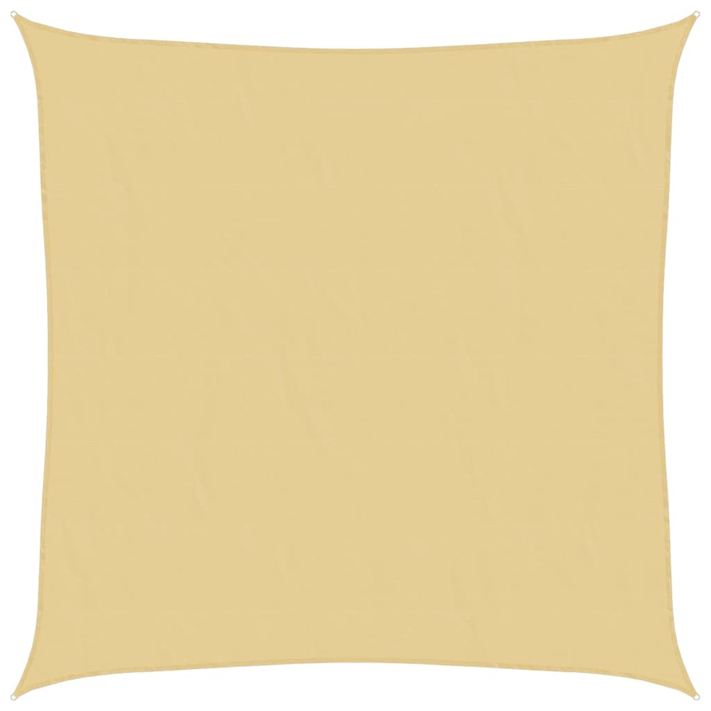 Voile d'ombrage sable 4x4 m 100 % polyester oxford