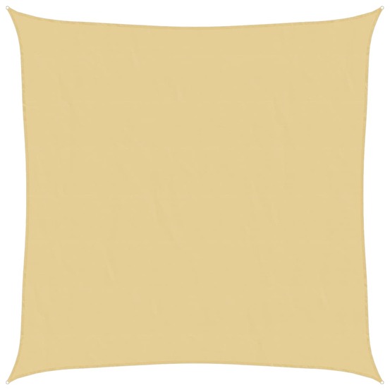 Voile d'ombrage sable 4x4 m 100 % polyester oxford