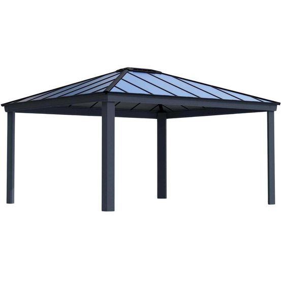 Carport en aluminium et polycarbonate colorado 4.3 x 5 m