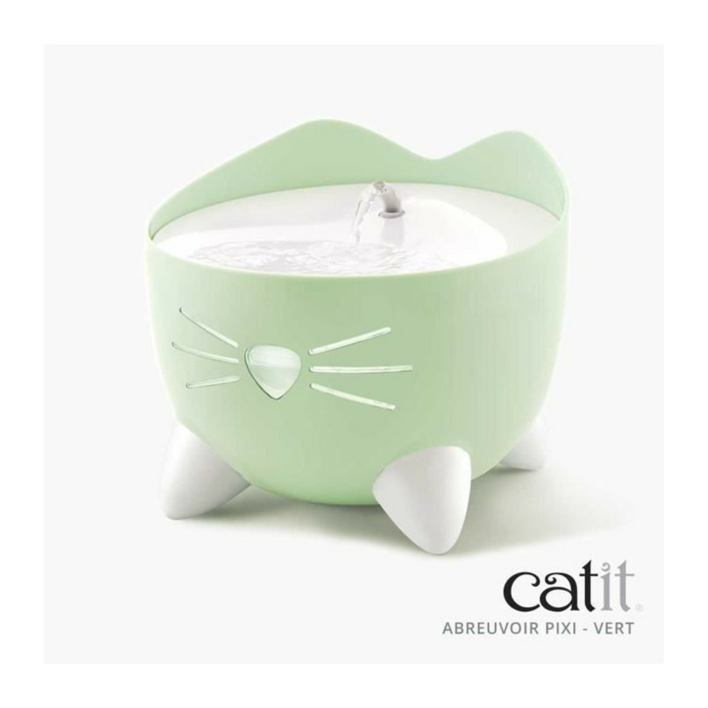 Cat it fontaine a eau automatique pour chat - 2,5 l - vert