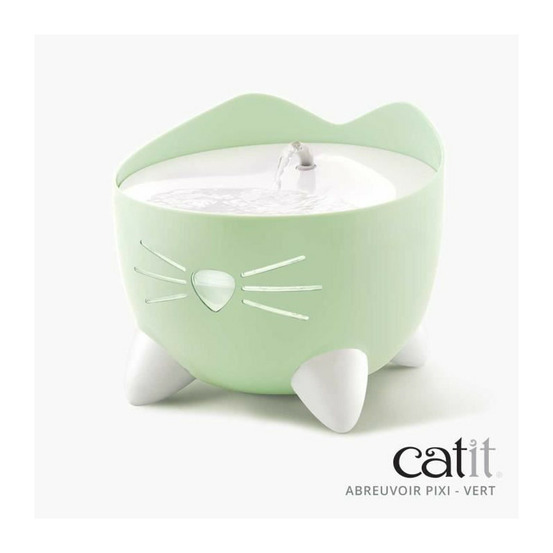 Cat it fontaine a eau automatique pour chat - 2,5 l - vert