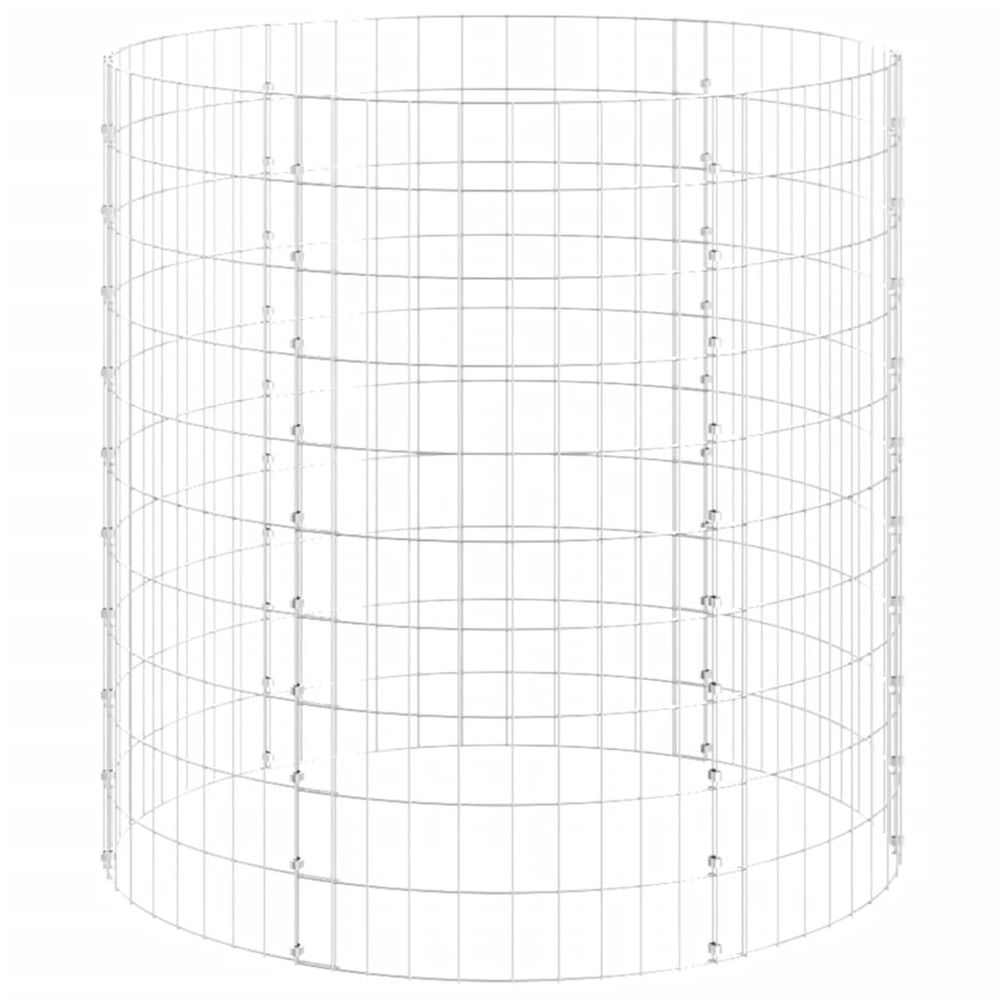 Composteur de jardin ø100x100 cm acier galvanisé