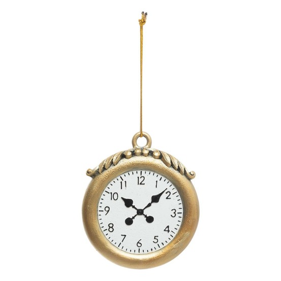 Décoration de sapin en résine montre gousset 10cm