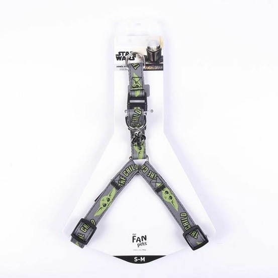 Harnais pour chien the mandalorian xxs/xs gris xxs