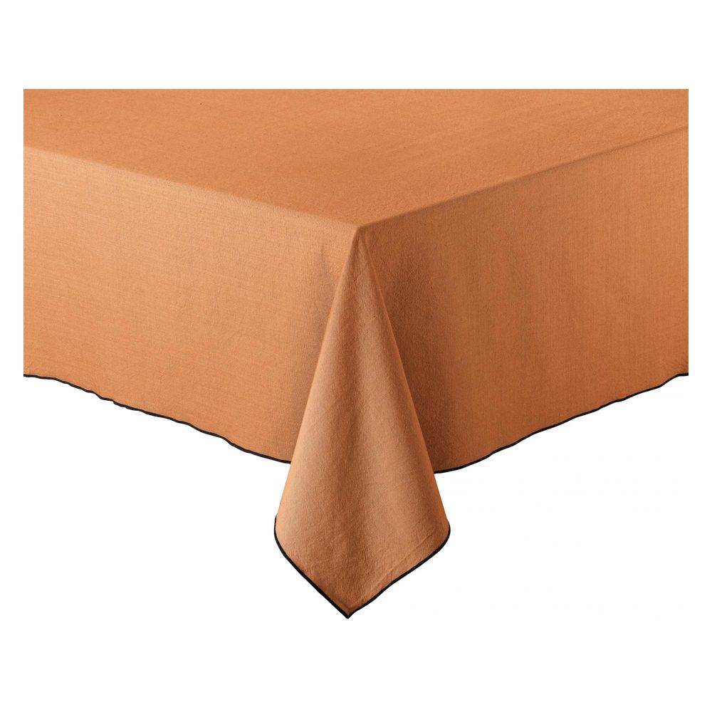 Nappe recyclée grace caramel 140 x 140 cm