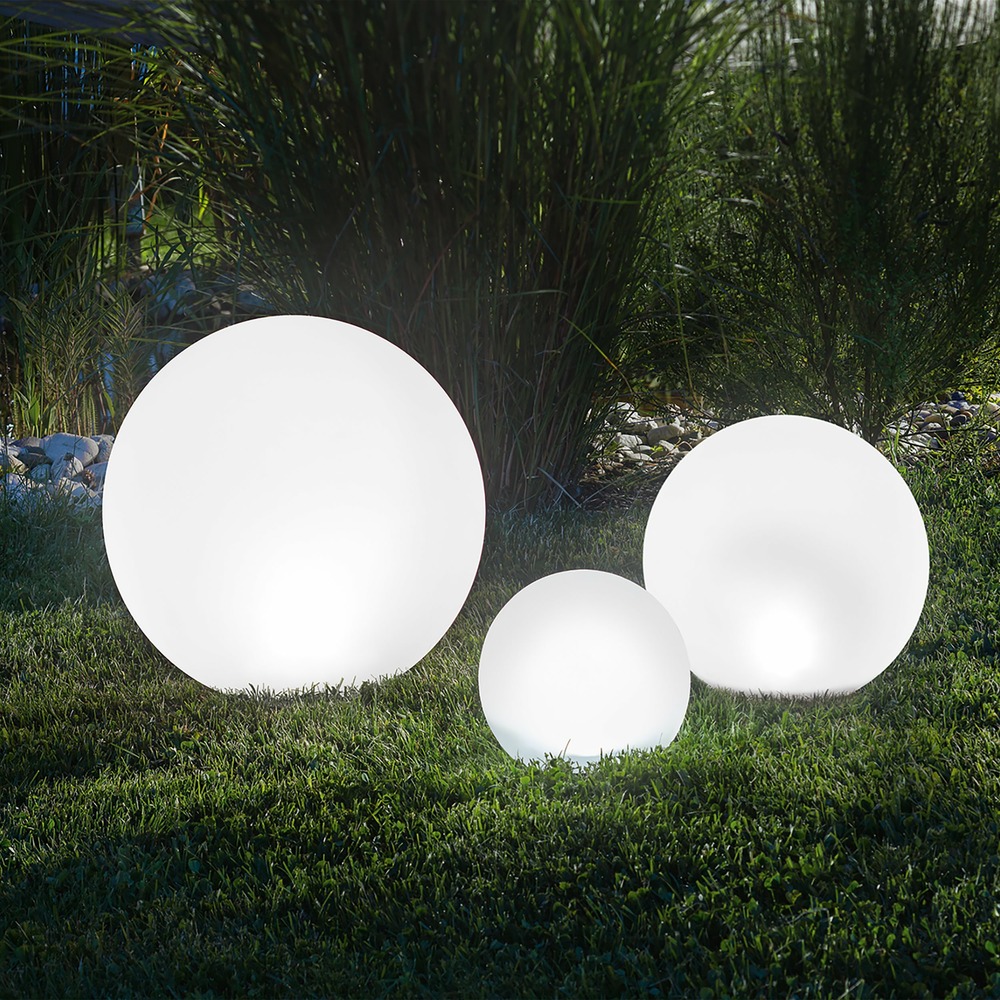 Esotec solar leuchtkugel 3er set multicolor lampe boule jardin extérieur 102614