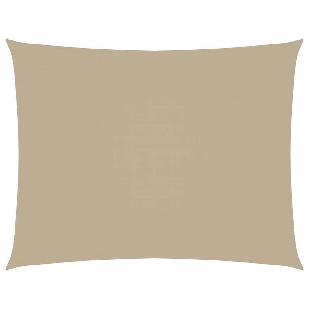 Voile de parasol tissu oxford rectangulaire 4x5 m beige