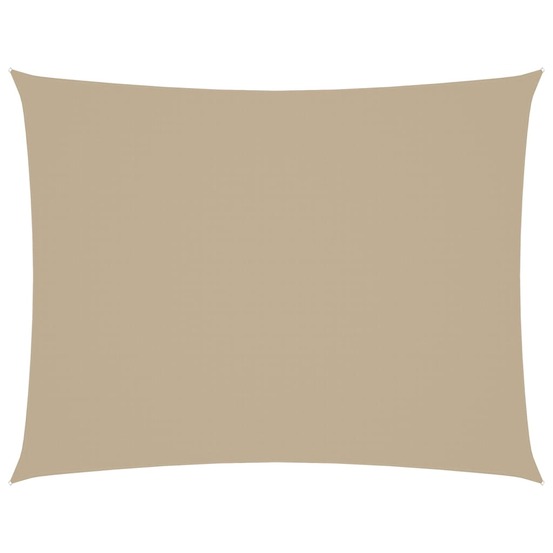 Voile de parasol tissu oxford rectangulaire 4x5 m beige