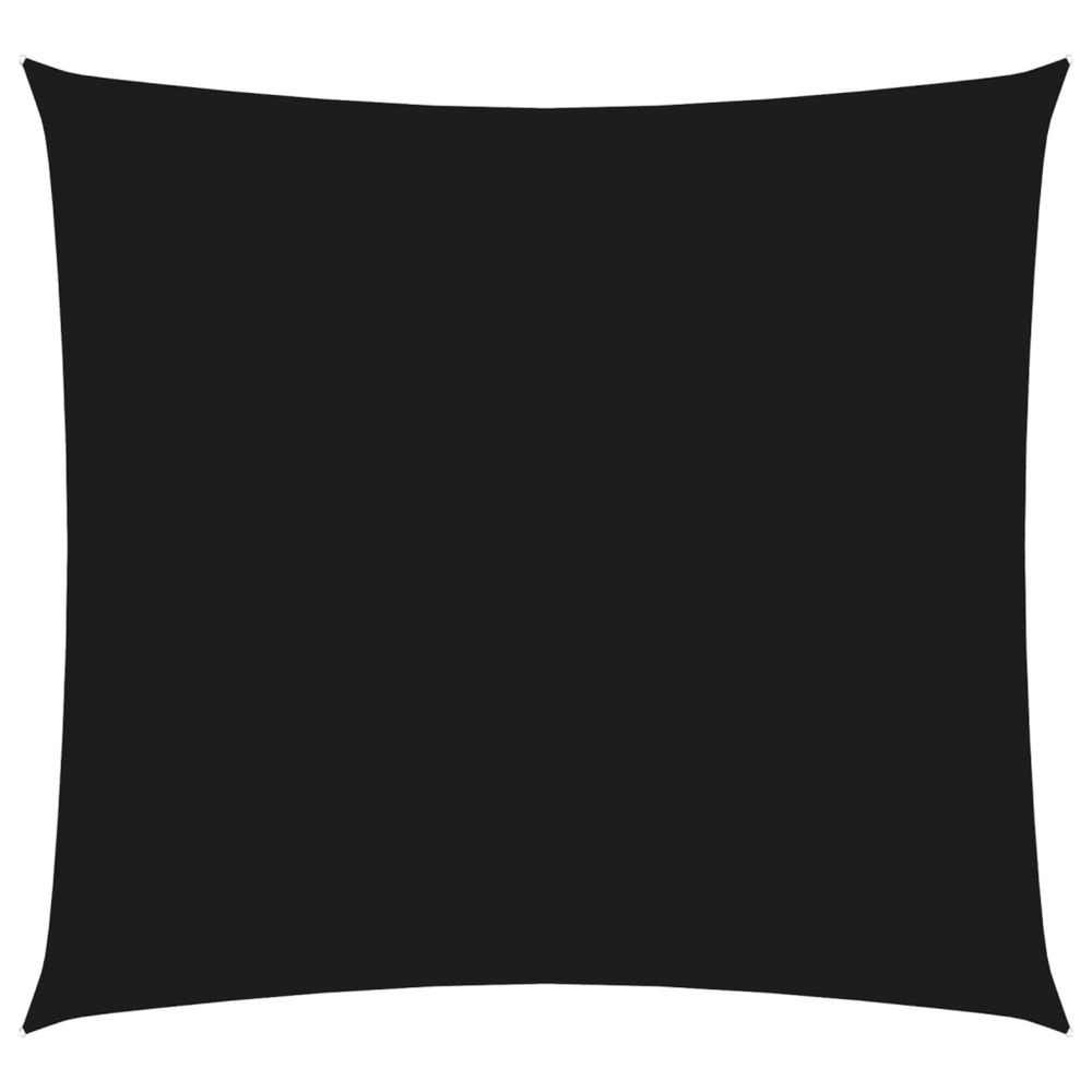 Voile de parasol tissu oxford carré 3,6x3,6 m noir