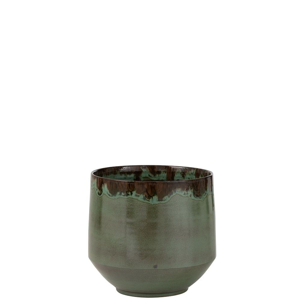 Cache pot aline ceramique vert extra large | Truffaut