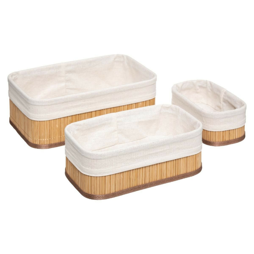 Lot de 3 paniers de rangement 