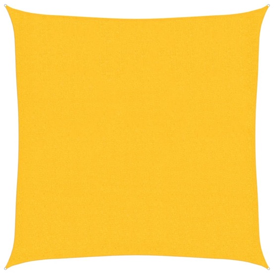 Voile d'ombrage 160 g/m² jaune 3,6x3,6 m pehd