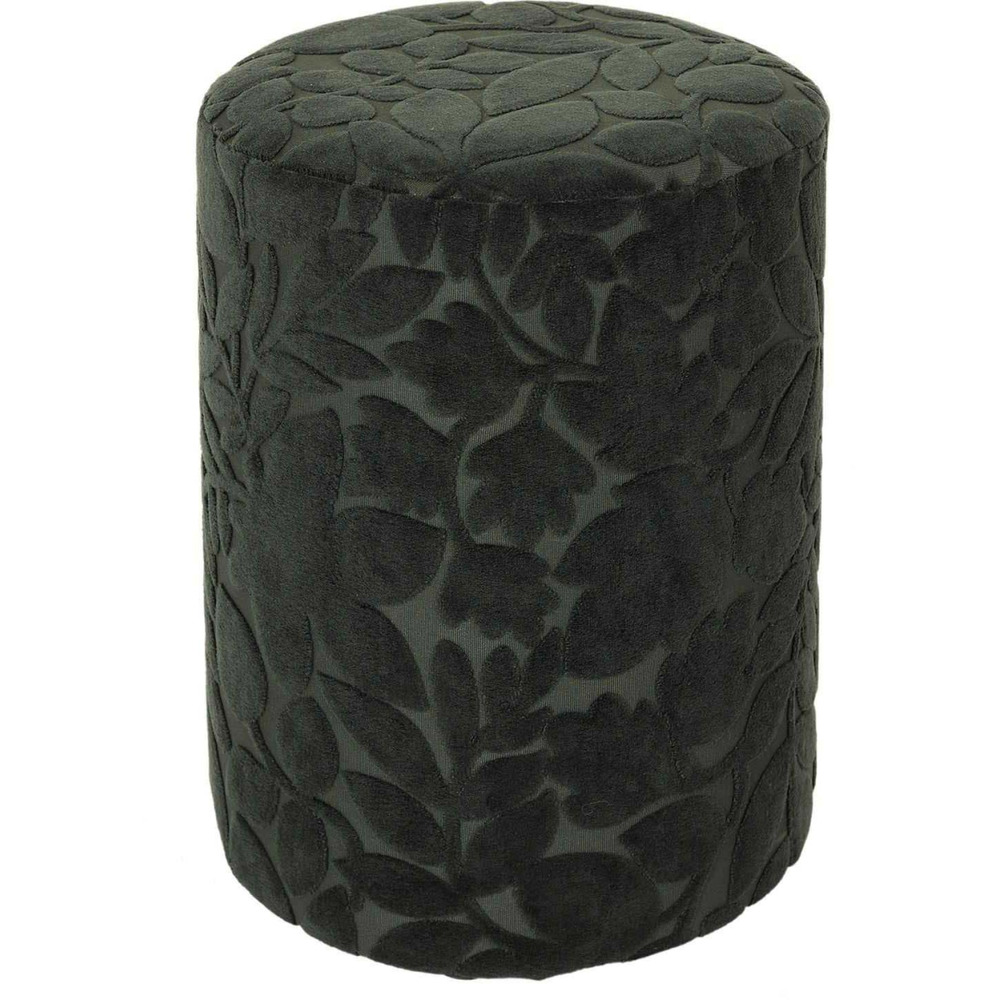 Pouf en tissu à motifs leaf 28 x 36 cm feuillage vert