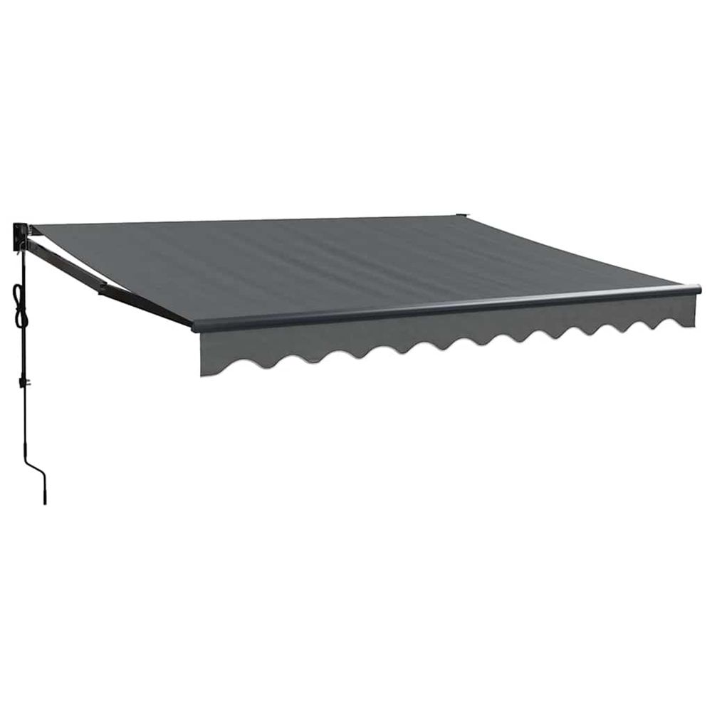 Auvent rétractable automatique anthracite 3,5x2,5 m