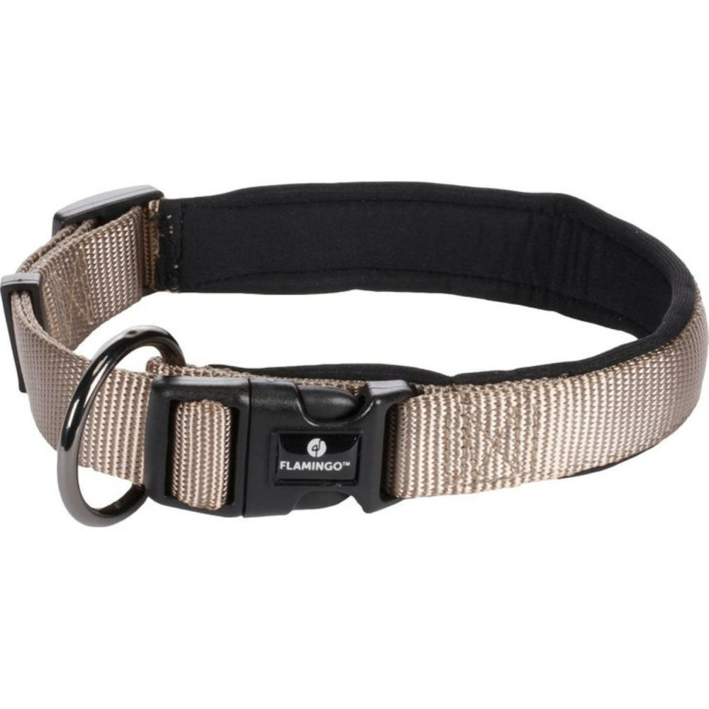 Collier abbi taupe s/m 40-45 cm pour chiens.