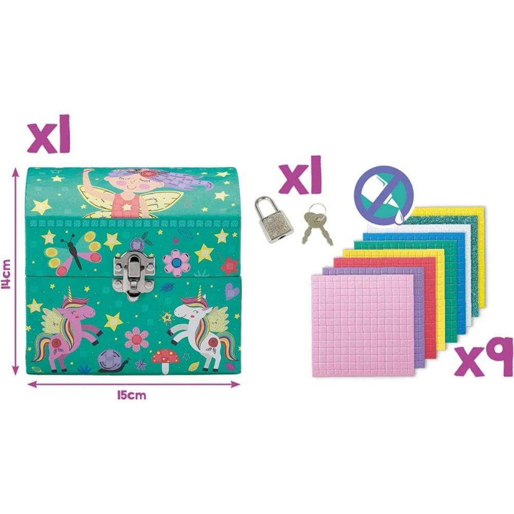 Kit diy mosaïque – personnalise ta boîte à secrets