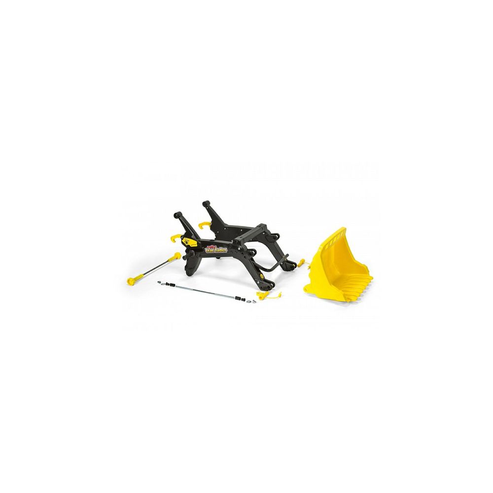 Rollytrac lader chargeur de tracteur noir et jaune