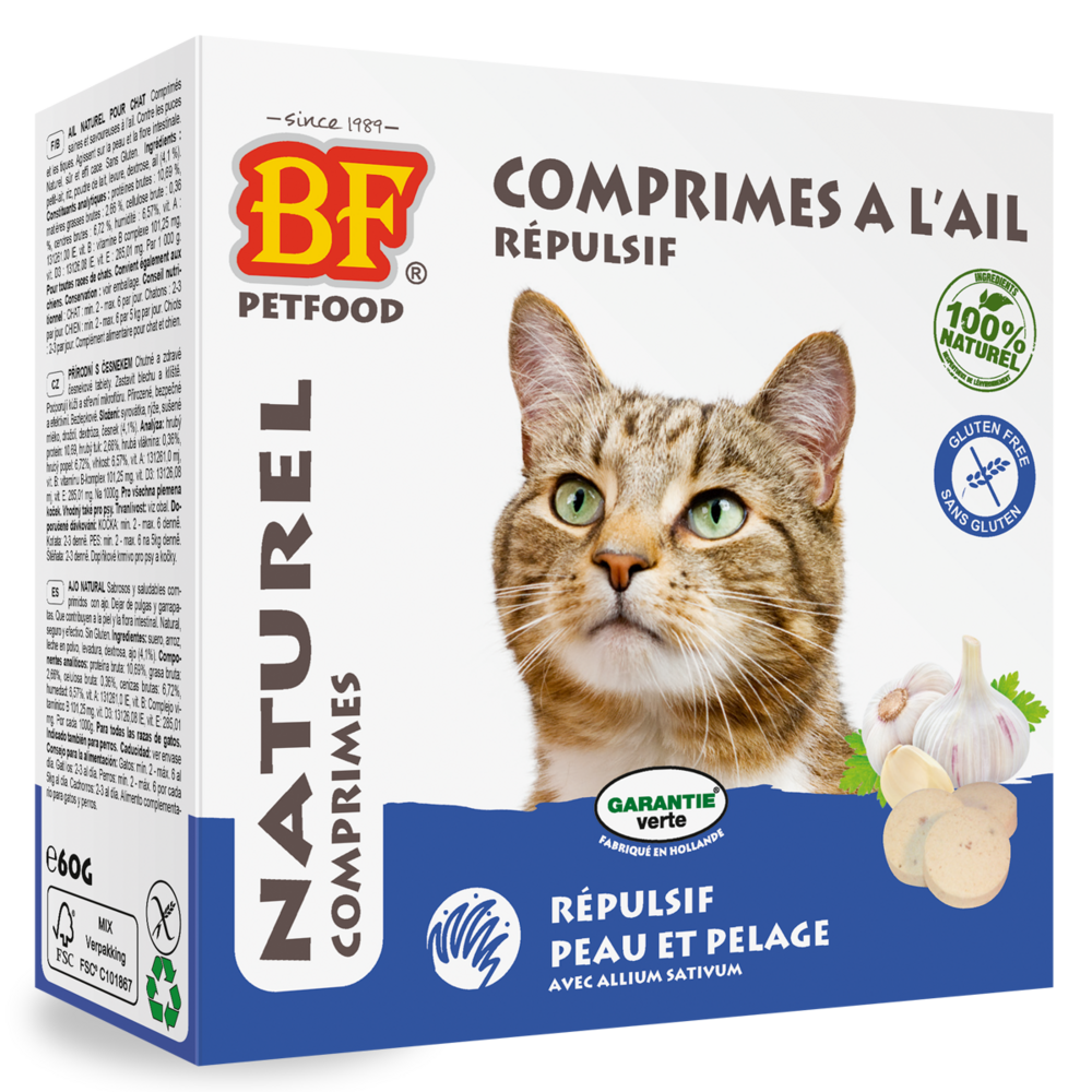 Comprimés répulsifs parasites naturel 60g/100p