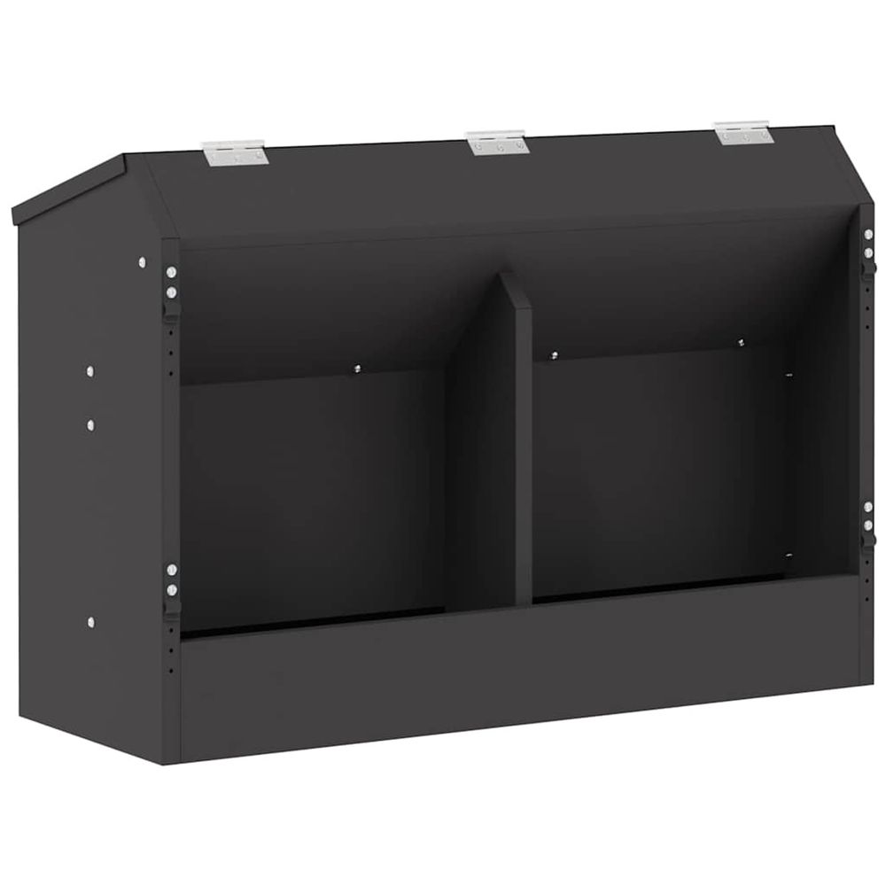 Distributeur pour lapins noir 64,5 x 25,5 x 45,5 cm 6 kg