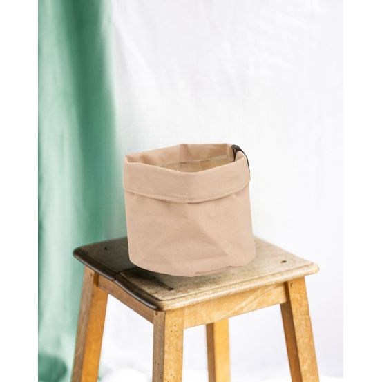 Panier vieux rose - cache-pot - ø21 cm