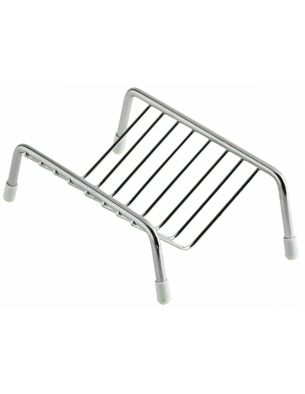 Porte-savon clipper chromé 10x7x3.5cm - gelco design