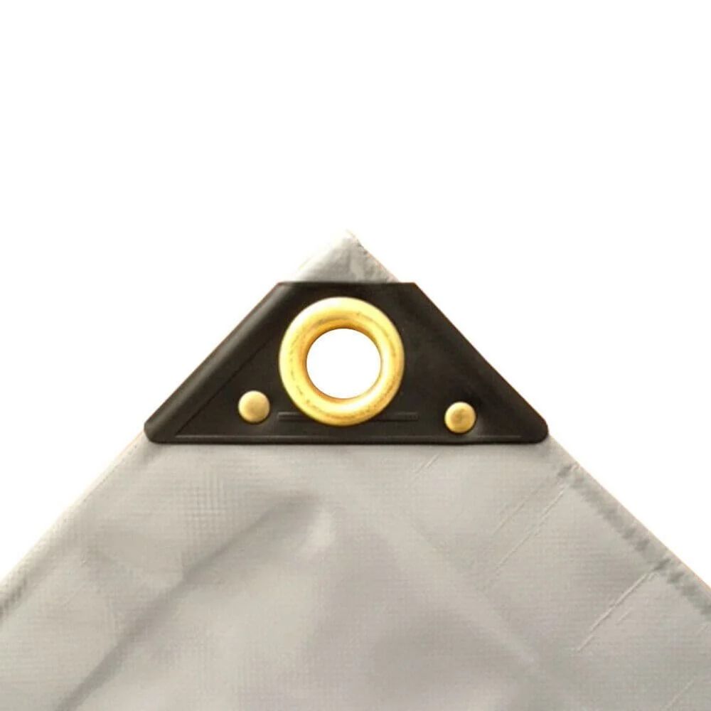 Bâche pvc 650g/m², 3,5 x 6m (21m²), bâche de protection étanche, grise