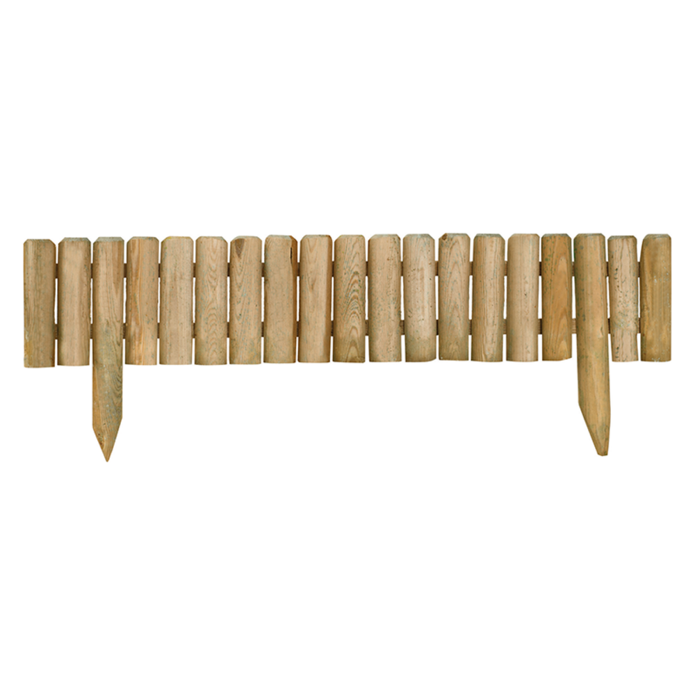 Bordure en bois quebec - l100 x 3 x 35/20 cm