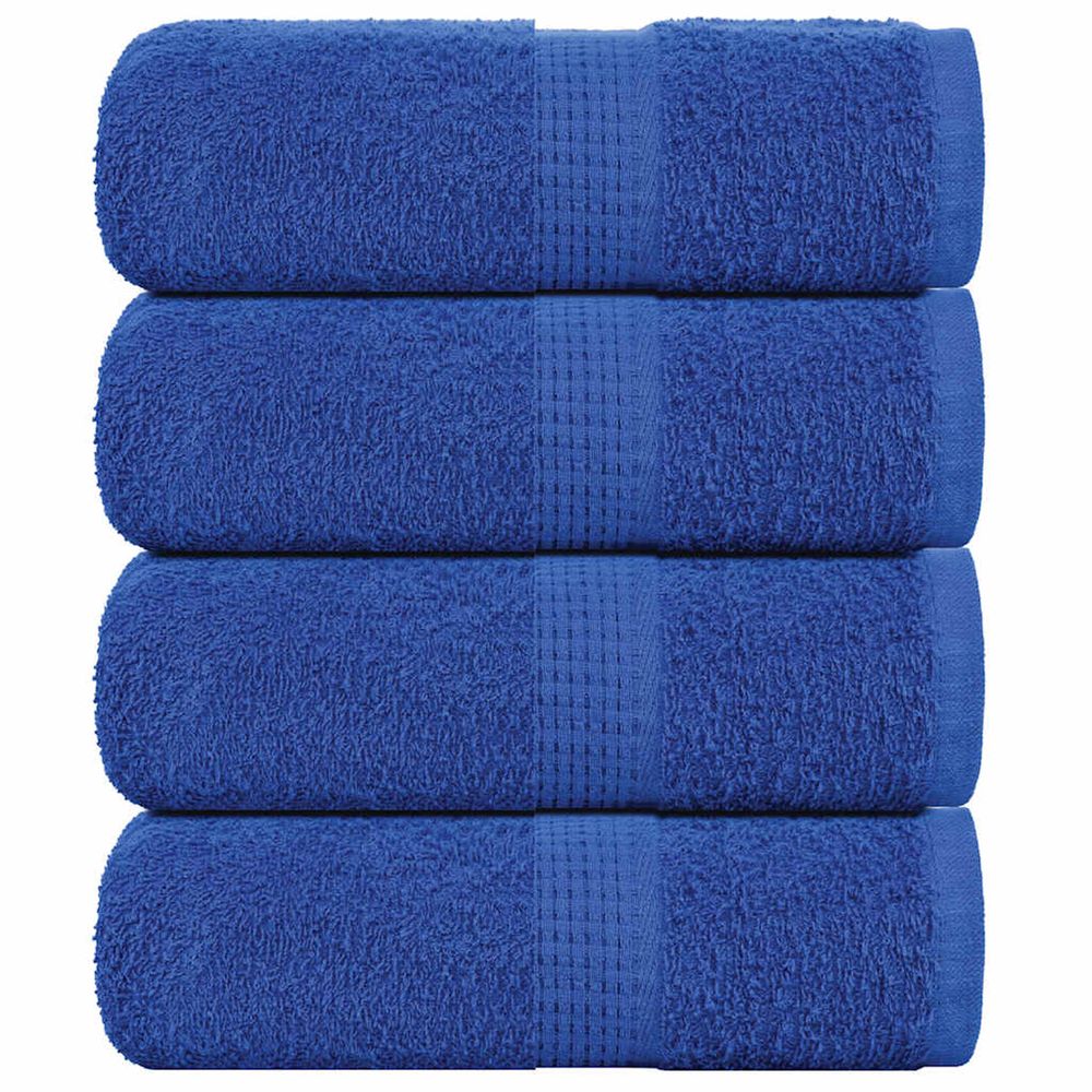 Serviettes d'invité frogn 4 pcs bleu 30x50 cm 360 g/m²