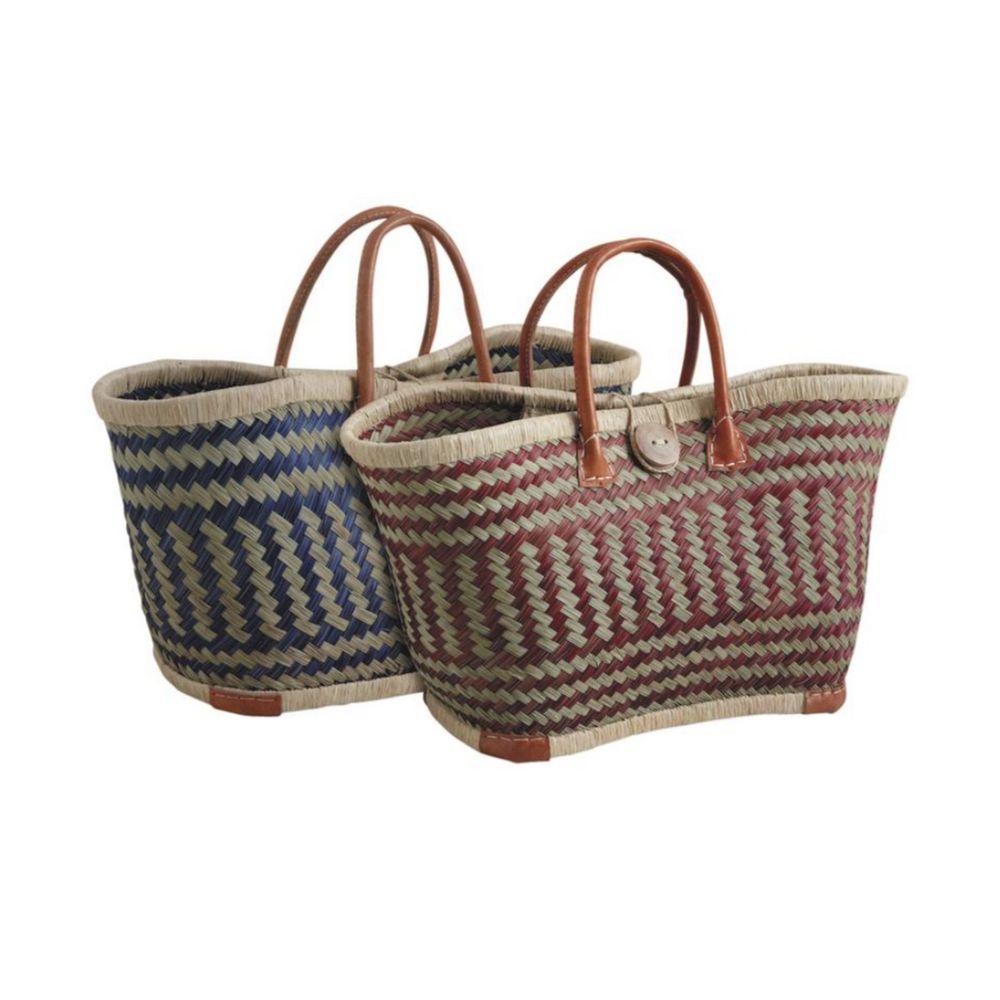 Sac de marché en jonc et raphia - sma3790