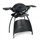Barbecue électrique weber q 1400 gris anthracite avec stand