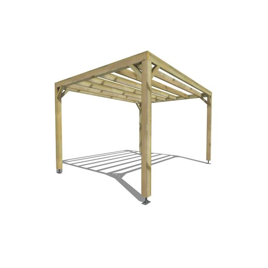 Pergola bois • 4m x 3m • indépendante • sens largeur • livraison comprise