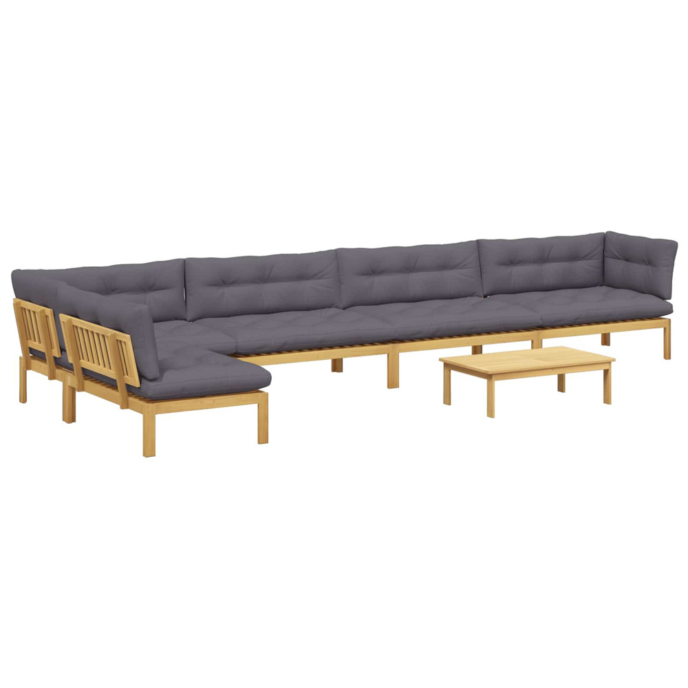 6 pièce unité du canapé en palette de jardin