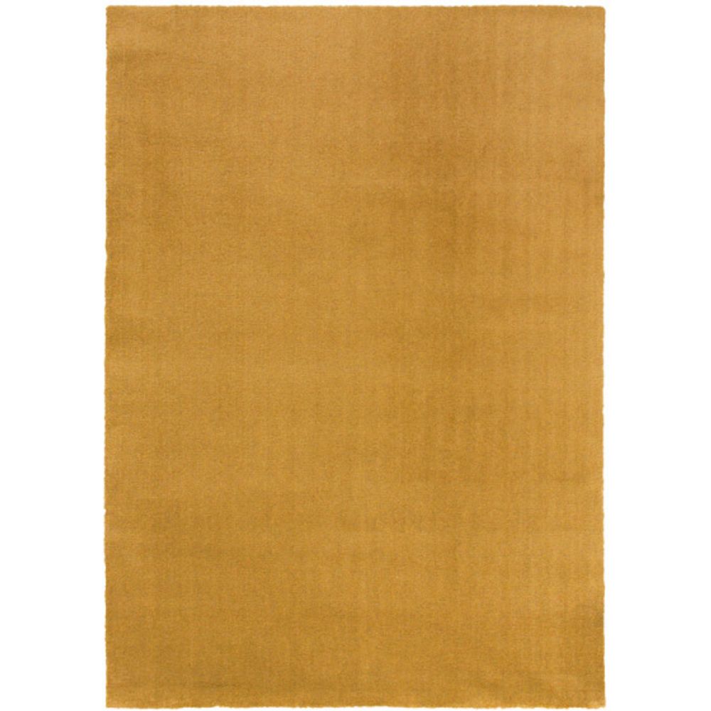 Tapis velours - ocre moutarde - lavable en machine - 60 x 115 cm | Truffaut