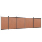 Panneau de clôture marron 872x186 cm wpc