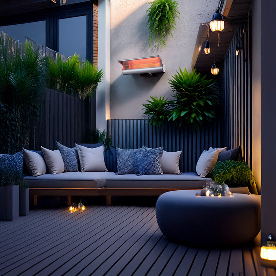 Chauffage reflecteur 2000w sined infrared wall heater 2000