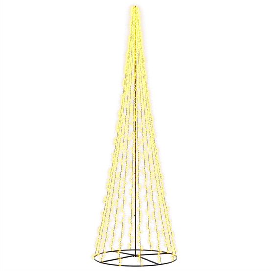 Arbre de noël led 485 cm 3000 led blanc chaud acier noir