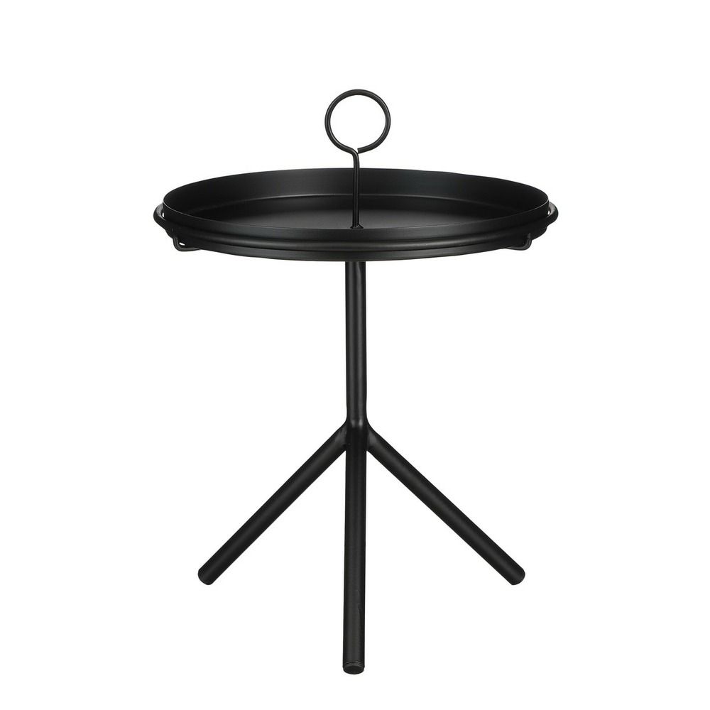 Mica decorations aston table d'appoint - h40 x ø30,5 cm - noir