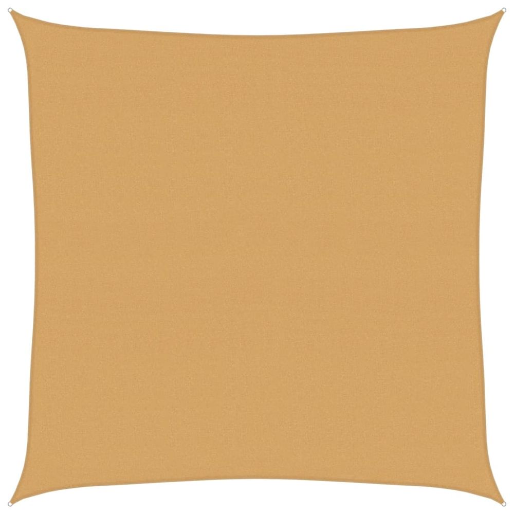 Voile d'ombrage 160 g/m² carré sable 7x7 m pehd