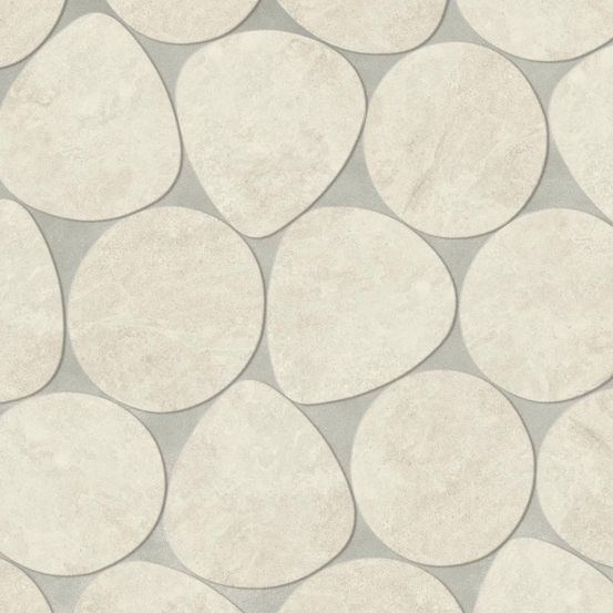 Carrelage effet pierre calcaire ivoire galets xl 59,5x59,5x2 cm rocalta - sol extérieur (vendu par carton de 0,511 m²) - ro'ma carre