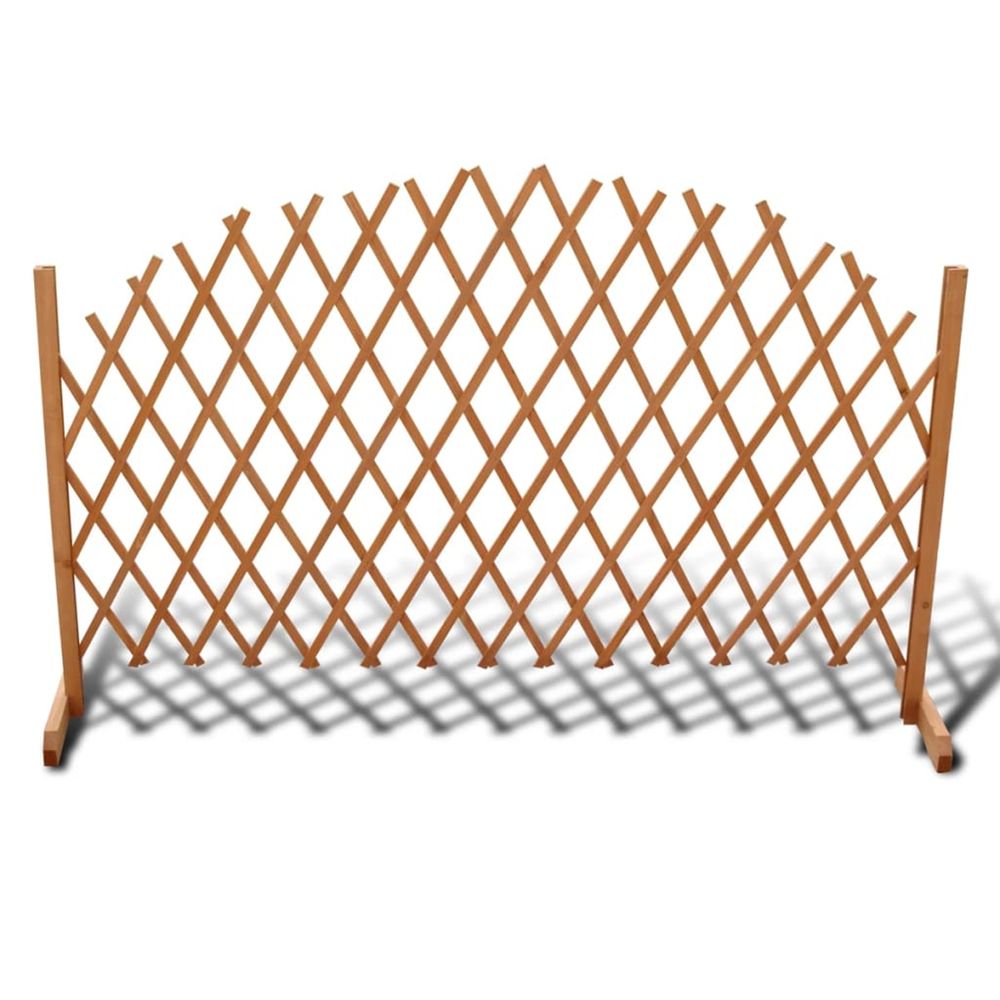 CLOTURE EN TREILLIS BOIS SOLID-(864341)