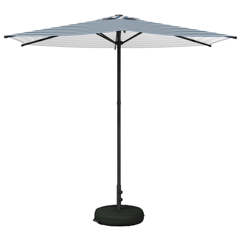 Parasol de jardin avec base rectangulaire 2,7 x 2,7 m polyester